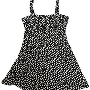 Nine Britton XL Black & White Polka Dot Dress – Excellent Condition